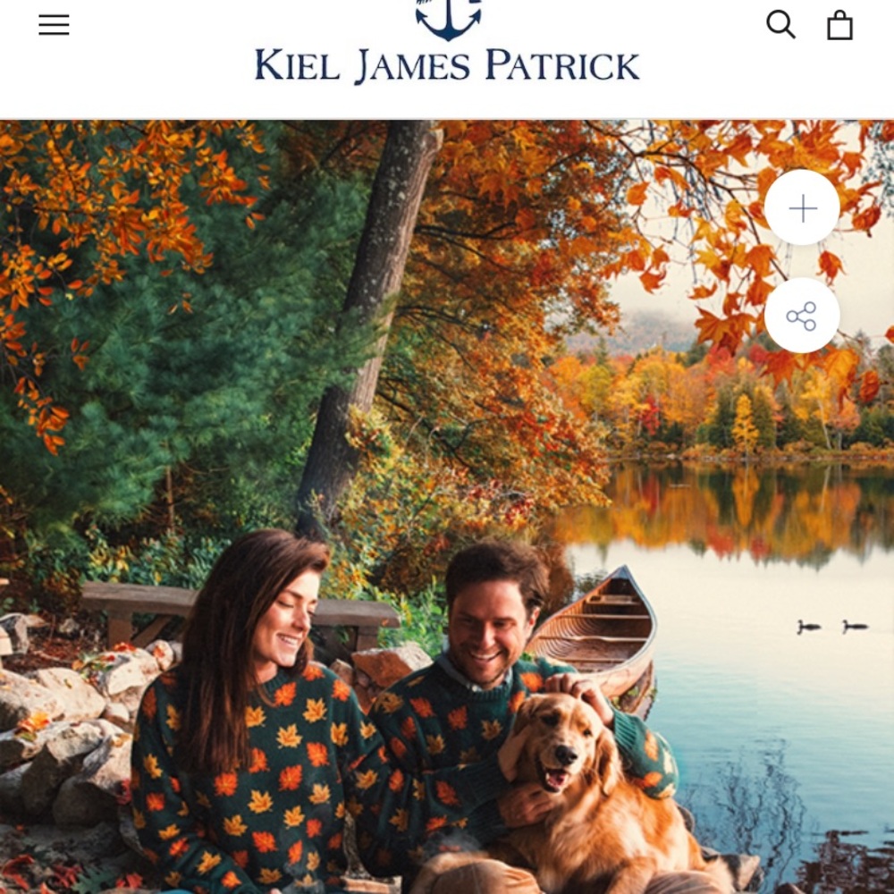 Kiel James Patrick leaf sweater XS